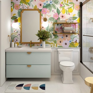 Цветная и яркая ванная комната: как преобразить санузел в Сокуре - sokur.mebel54.com | фото