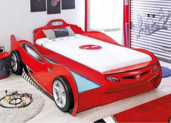 CARBED Кровать-машина Coupe с выдвижной кроватью Red 20.03.1306.00 в Сокуре - sokur.mebel54.com | фото
