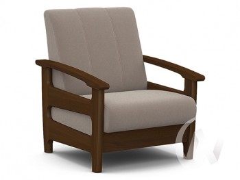 Кресло для отдыха Омега (орех лак/CATANIA COCOA) в Сокуре - sokur.mebel54.com | фото