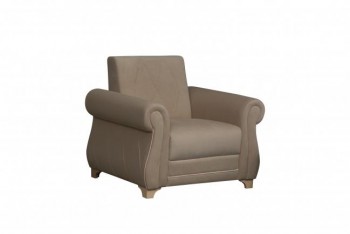 Кресло для отдыха "Порто" (велюр киви латте / микровельвет крем) в Сокуре - sokur.mebel54.com | фото