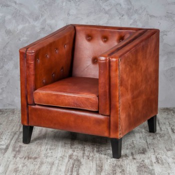 Кресло кожаное Лофт Аристократ (ширина 1100 мм) в Сокуре - sokur.mebel54.com | фото