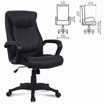 Кресло офисное BRABIX Enter EX-511 (черный) в Сокуре - sokur.mebel54.com | фото
