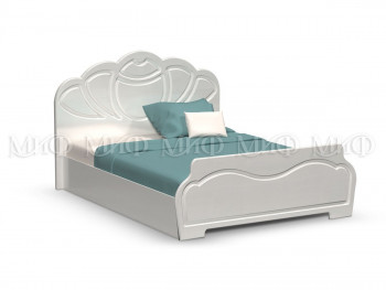 Кровать 1,4м Гармония (Белый/Белый глянец) в Сокуре - sokur.mebel54.com | фото
