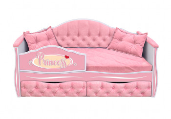 Кровать 160 серии Иллюзия 2 ящика 15 Бледно-розовый (подушки) в Сокуре - sokur.mebel54.com | фото