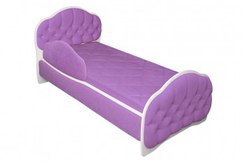 Кровать 180 Гармония 67 Светло-фиолетовый (мягкий бортик) в Сокуре - sokur.mebel54.com | фото