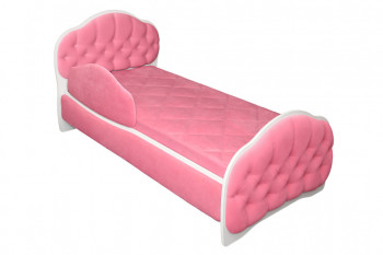Кровать 180 Гармония 89 Розовый (мягкий бортик) в Сокуре - sokur.mebel54.com | фото