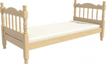 Кровать одинарная Аленка из массива сосны 800*1890 Сосна в Сокуре - sokur.mebel54.com | фото