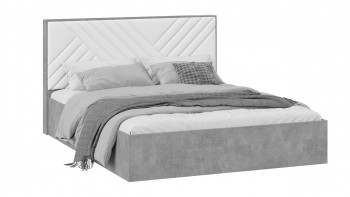 Кровать ПМ «Хилтон» Тип 1 Ателье светлый/Белый в Сокуре - sokur.mebel54.com | фото