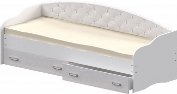 Кровать Софа-7 с мягкой спинкой (800х1900) Белый в Сокуре - sokur.mebel54.com | фото