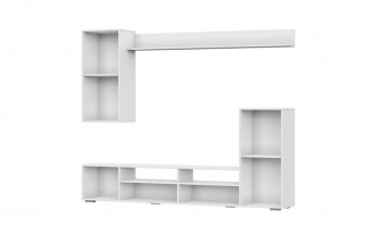 Мебель для гостиной МГС 4 (Белый/Цемент светлый) в Сокуре - sokur.mebel54.com | фото