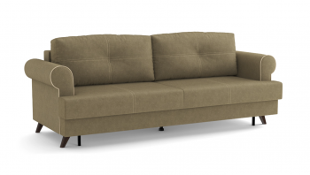 Оливер / диван - кровать 3-х местн. (еврокнижка) (велюр велутто коричневый 23 в Сокуре - sokur.mebel54.com | фото
