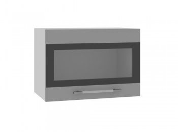 Ройс ГПГСФ 500 Шкаф верхний горизонтальный (Графит софт/корпус Серый) в Сокуре - sokur.mebel54.com | фото