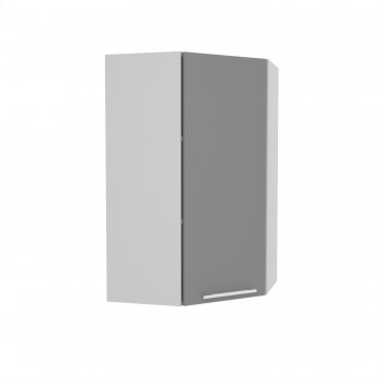 Ройс ВПУ 550 Шкаф верхний угловой высокий (Графит софт/корпус Серый) в Сокуре - sokur.mebel54.com | фото