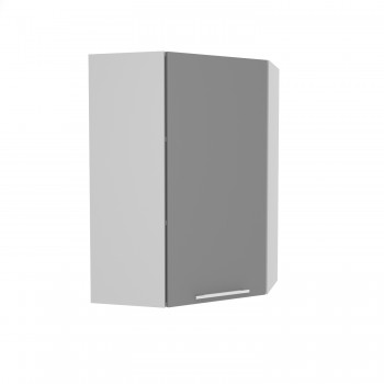 Ройс ВПУ 600 Шкаф верхний угловой высокий (Графит софт/корпус Серый) в Сокуре - sokur.mebel54.com | фото