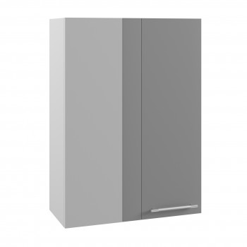 Ройс ВПУ 650 Шкаф верхний угловой высокий (Графит софт/корпус Серый) в Сокуре - sokur.mebel54.com | фото