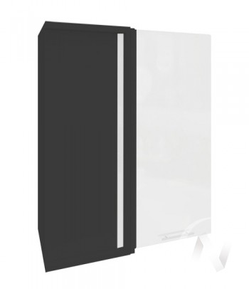 Угловой шкаф Валерия-М ШВУ 699 (Белый металлик/Венге/верхний/высокий) в Сокуре - sokur.mebel54.com | фото